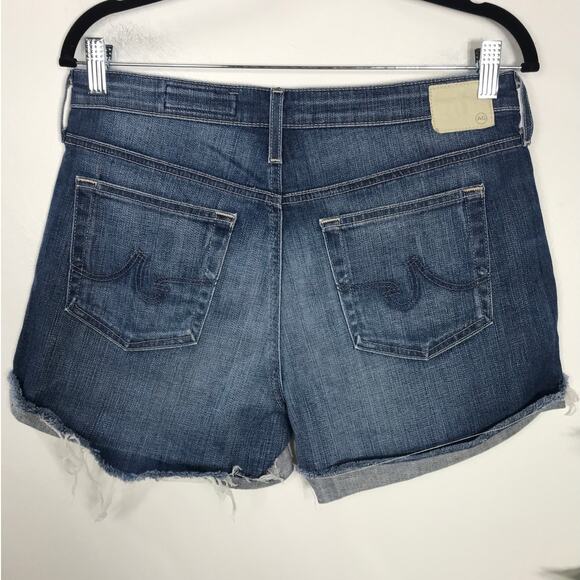 AG Women's 27 Hailey Ex-Boyfriend Roll-Up Jean Denim Shorts Distressed Everyday - Picture 3 of 9